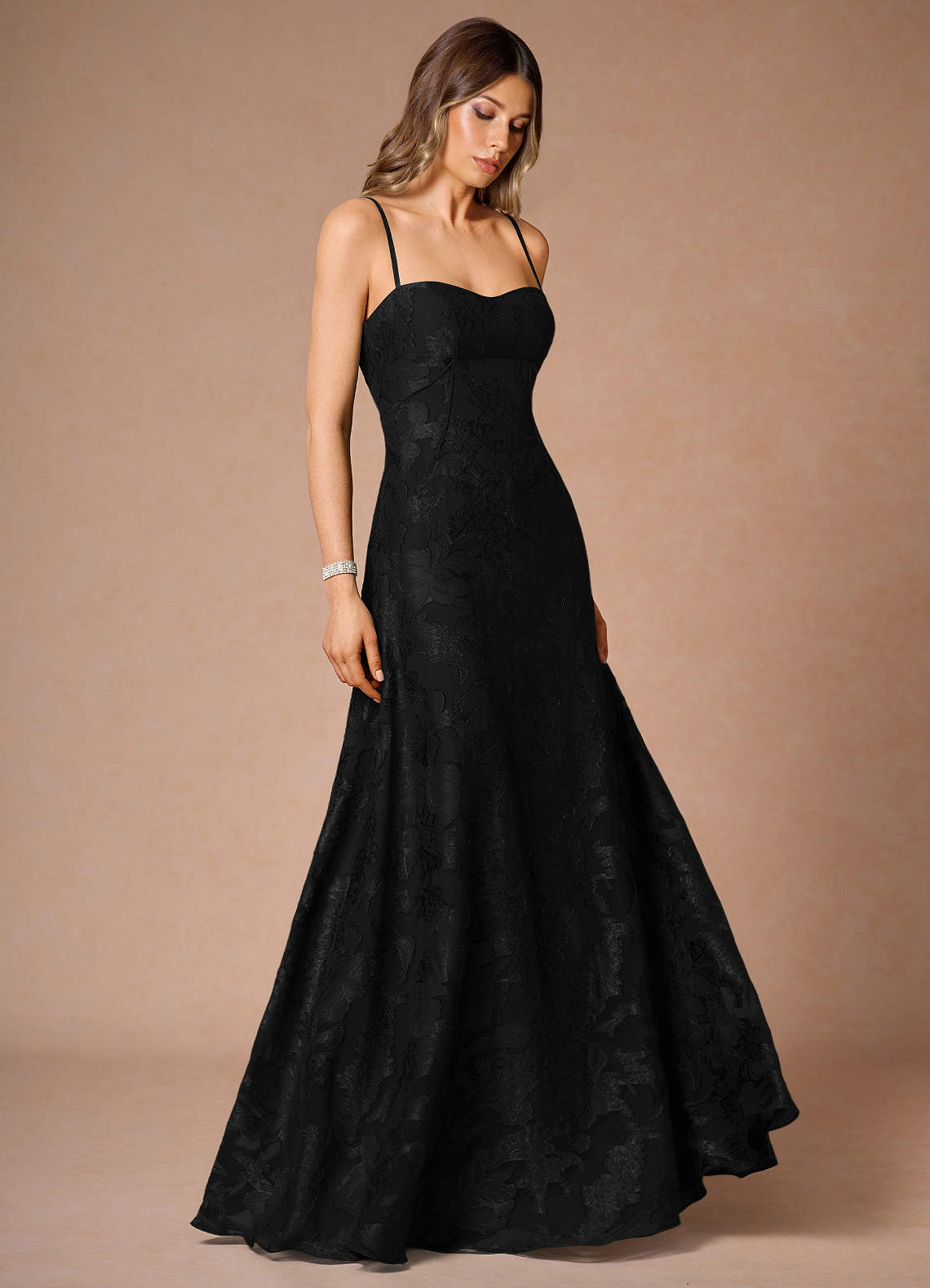 Hollis Black Lace Back Maxi Dress  Dress