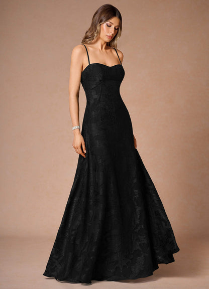 Hollis Black Lace Back Maxi Dress  Dress