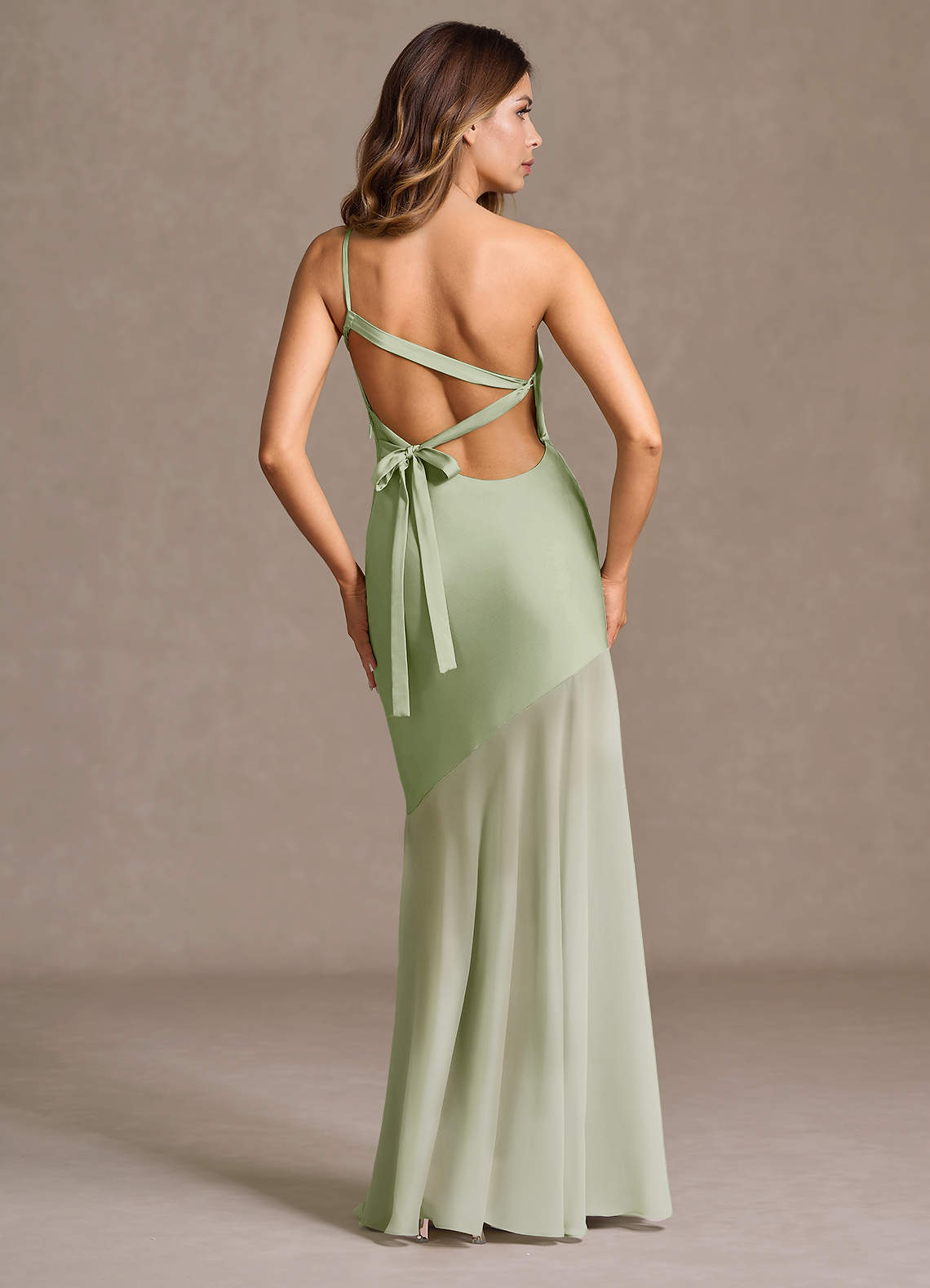 Fatima Light Green Maxi Dress