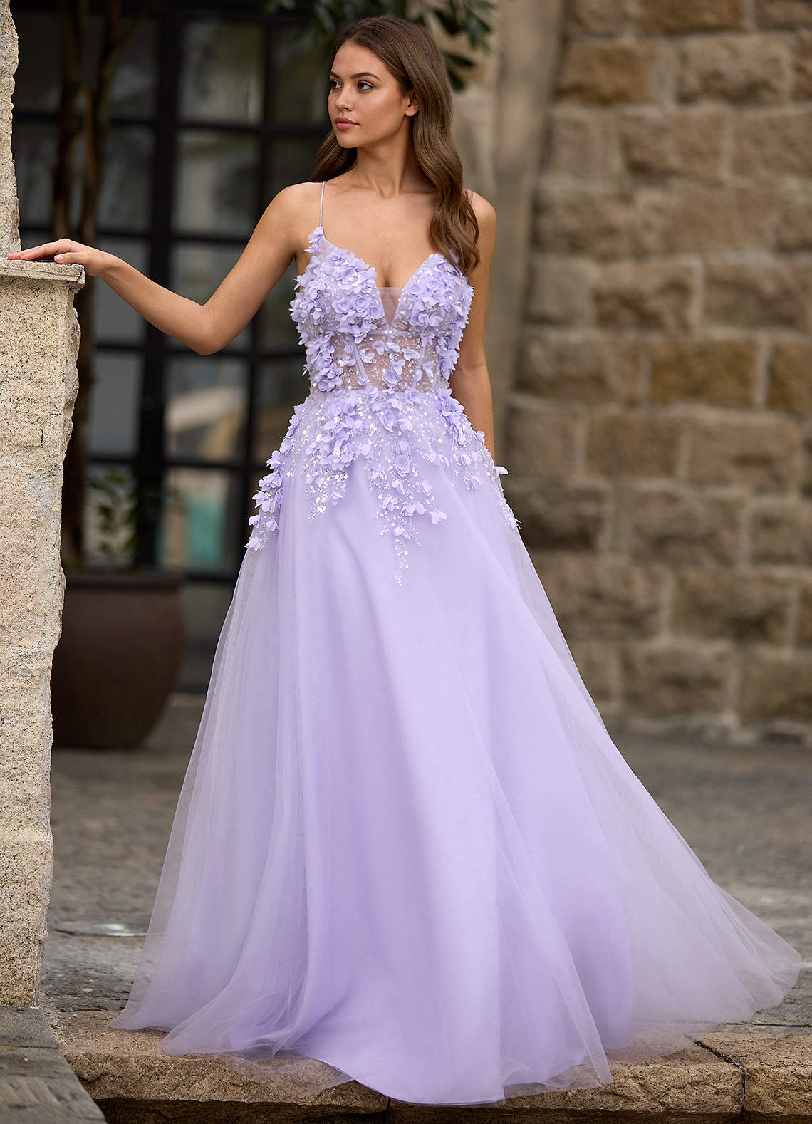 Seraphic Purple A-Line Prom Dress