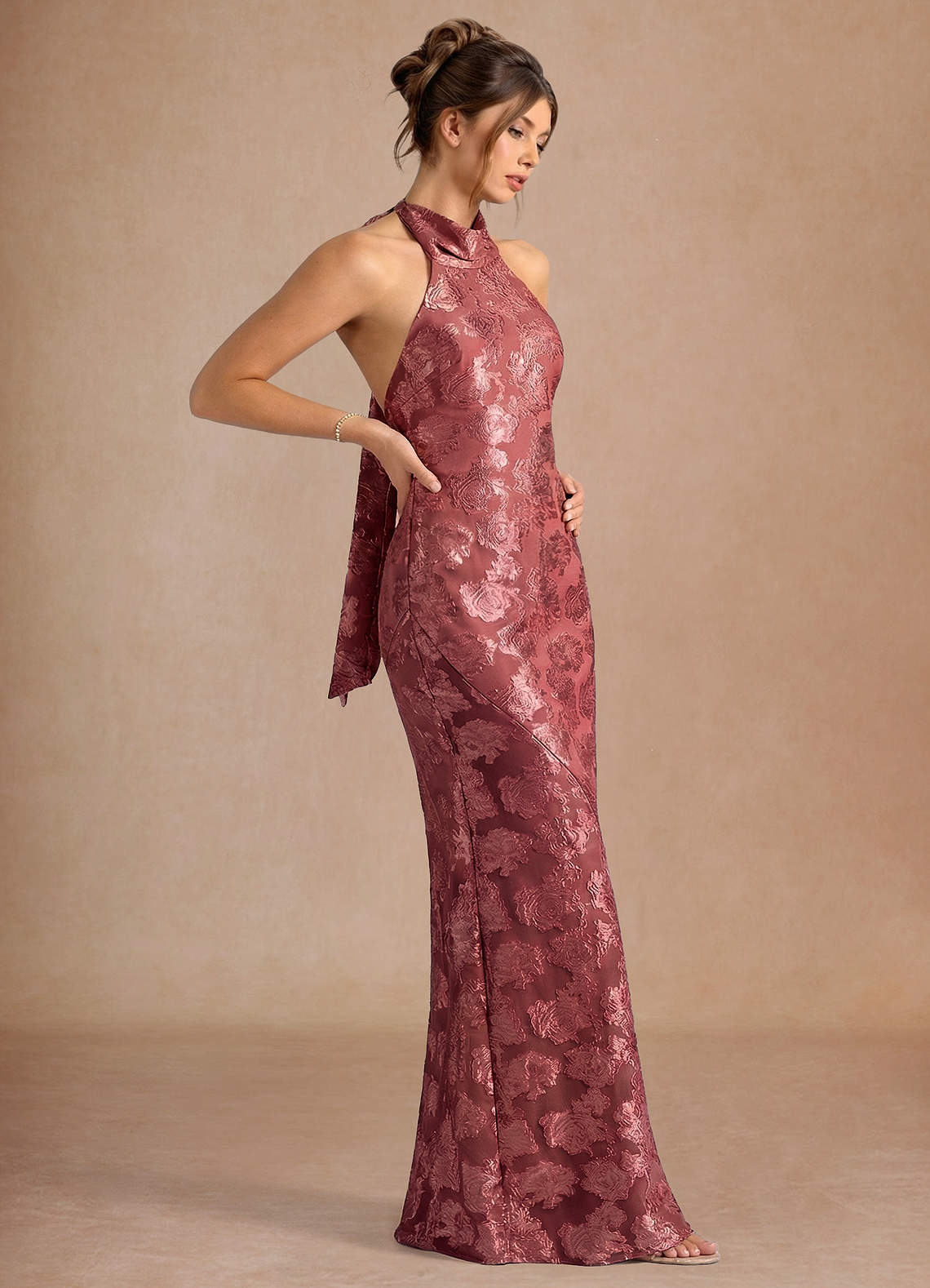 Dillon Vintage Rose Maxi Dress