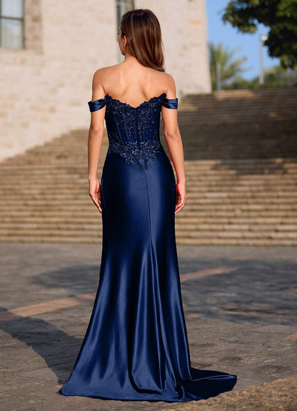 Opulence Neptune Floral Corset Prom Dress  Dress