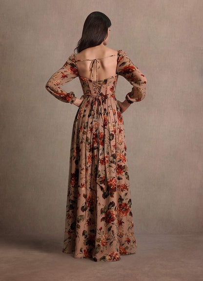 Karla Mauve Multi Maxi Dress