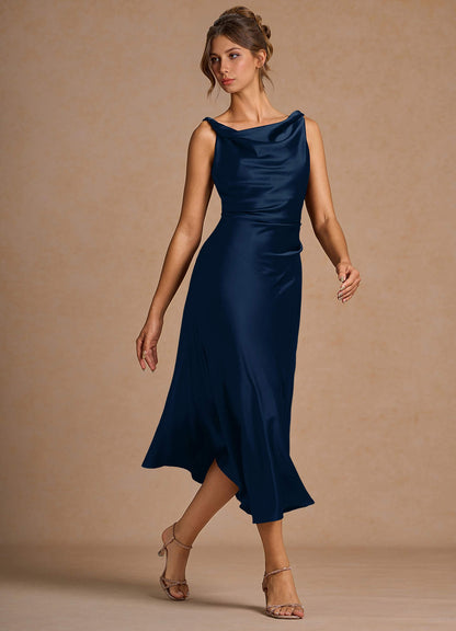 Nerine Navy Midi Dress  Dress