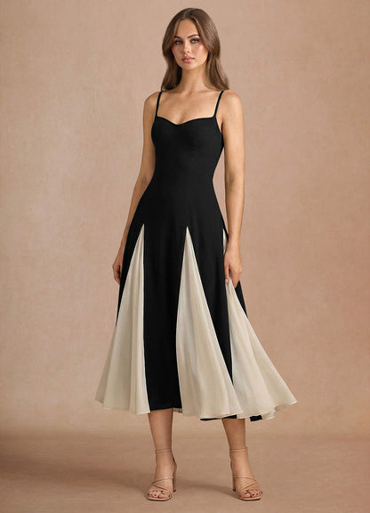 Jessenia Black Midi Dress