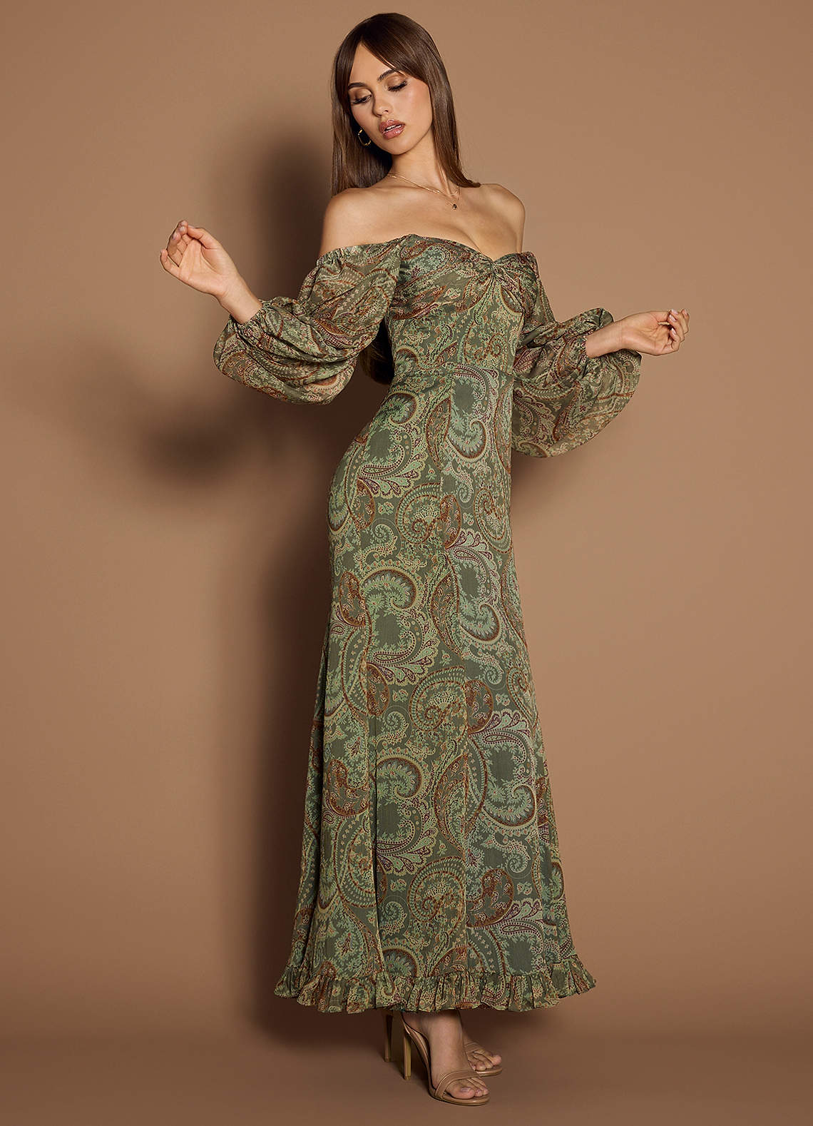 Rina Sage Paisley Maxi Dress  Dress