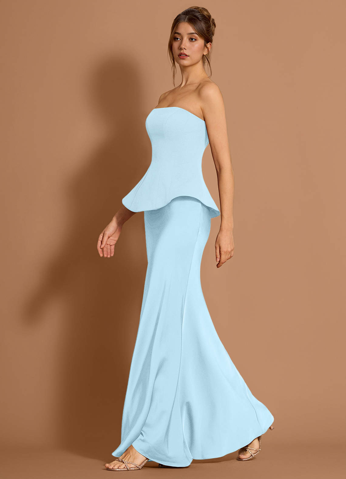 Zeraya Sky Blue Maxi Dress  Dress