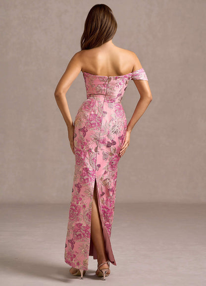 Cosima Rose Pink Maxi Dress