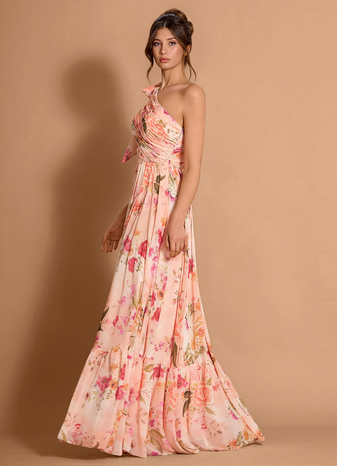 Liliana Abstract Bouquet Floral Maxi Dress