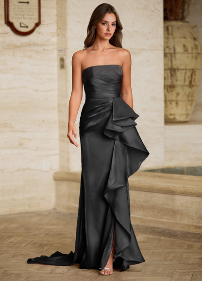 Cressidia Black Strapless Gown  Dress