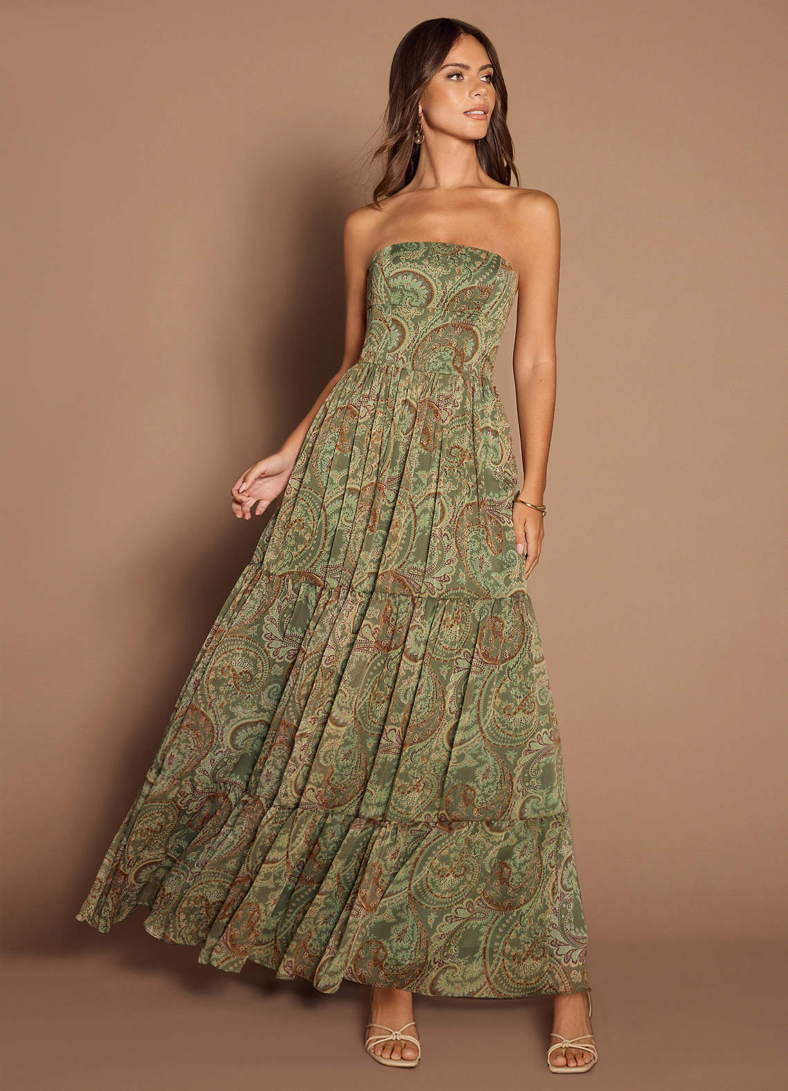 Jarah Sage Paisley Maxi Dress